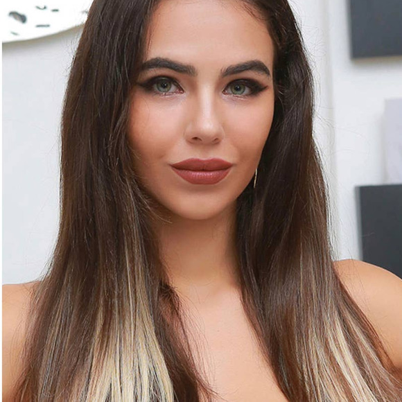 16” STRAIGHT BROWN-ASH BLONDE 7 PIECE CLIP IN EXTENTIONS - Picture 3 of 12